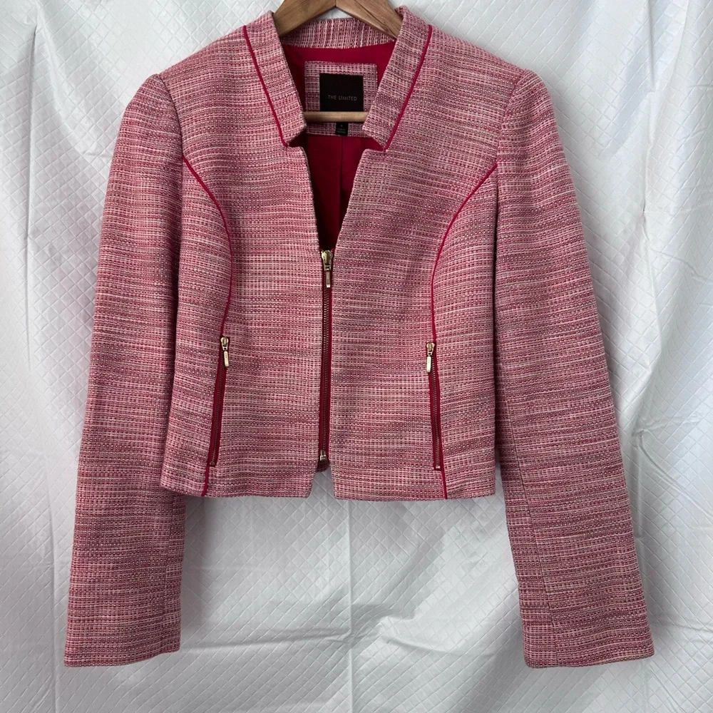 Vintage The Limited Pink Textured Blazer - Picture 8 of 11